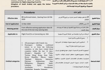 Arab Saudi  larang umrah hingga 13 Maret 2020