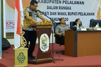 KPU Riau lantik 580 anggota PPK di sembilan kabupaten/kota penyelenggara Pilkada