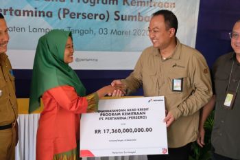 PT Pertamina salurkan Rp40 miliar untuk pelaku usaha di Sumbagsel