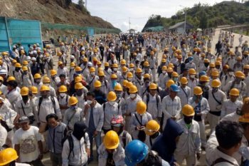 3.000 karyawan perusahaan tambang asal Tiongkok wajib thermal scanner tiap hari