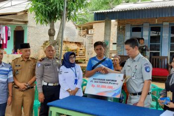 Jasa Raharja serahkan dana santunan dua korban meninggal dunia di Bakauheni