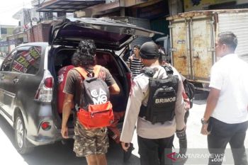 Dianggap meresahkan warga, Brimob amankan belasan anak Punk di Kampung Jao Dalam
