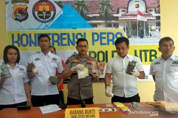 Penyidik menetapkan pemilik narkoba senilai Rp595 juta sebagai pengedar