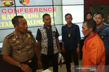 Polrestabes Palembang amankan buruh pemalsu uang