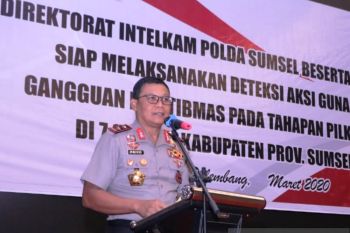 Polda Sumsel koordinasi jajaran  dukung Sensus Penduduk daring