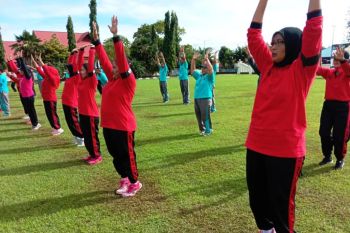 Wakapolres Merauke ajak seluruh anggota senam jaga kesehatan