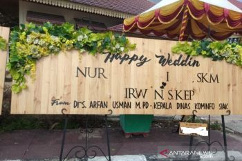 Papan ucapan pesanan Kepala Dinas di Siak dirusak, pengelola lapor polisi