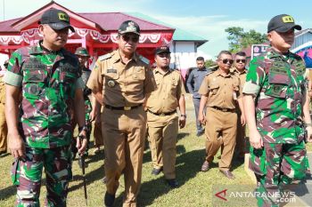 Waspada COVID-19, pembukaan TMMD di Banggai tanpa upacara