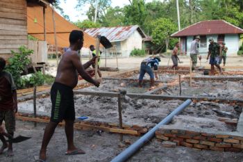 TMMD di Kampung Epem tidak dilaksanakan upacara pembukaan