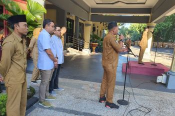 RSUD Mataram membatasi pintu masuk pengunjung cegah penyebaran corona