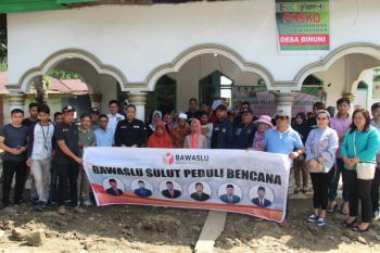 Bawaslu Sulut safari peduli bencana alam Bolmut