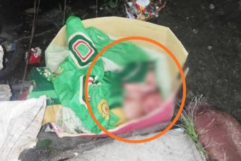 Tega, bayi kembar di tempat pembuangan sampah