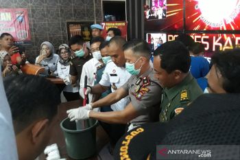 Polres Karimun musnahkan 1,2 kilogram sabu-sabu