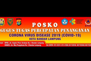 Bandarlampung bentuk gugus tugas percepatan penanganan COVID-19