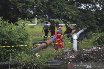 Kebocoran pipa Pertamina di Balongan