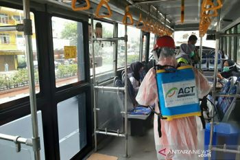 ACT Sumsel produksi "hand sanitizer" dan disinfektan bus transmusi