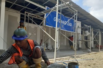 Pengerjaan RS Corona di Pulau Galang