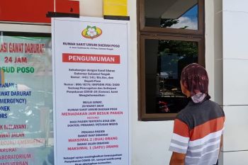 RSUD Poso  tutup jadwal besuk cegah corona
