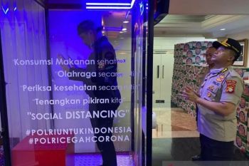 Tiga bilik disinfektan di Mapolda Metro Jaya.