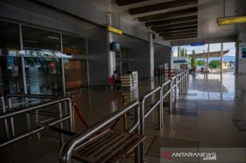 Bandara udara Mutiafa Sis Aljufri Palu sepi