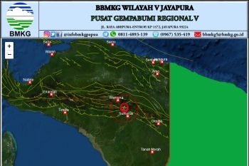Gempa bumi tektonik magnitudo 4,5 guncang Yahukimo