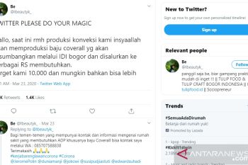 Rumah konveksi membuat 10.000 baju APD gratis bantu RS perangi COVID-19