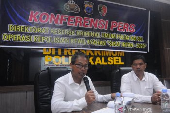 Polda Kalsel sita 101 senjata tajam selama Operasi Sikat 2020