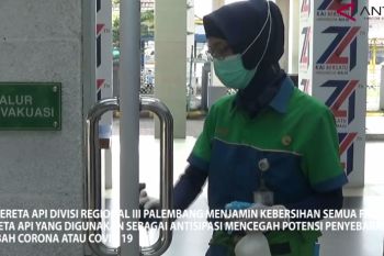 Cara PT KAI Divre III Palembang Cegah Penyebaran Wabah Corona