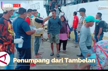 Penumpang kapal tol laut disemprot cairan anti kuman