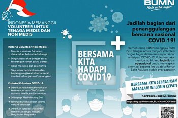 Sebanyak 15.250 relawan mendaftar ikut menangani  COVID-19