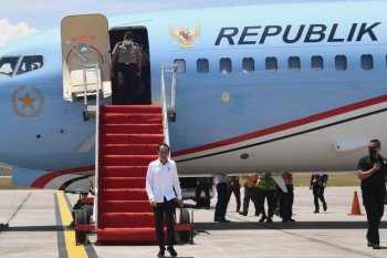 Saat tinjau RS Draurat Pulau Galang, Presiden jelaskan makna "lockdown"