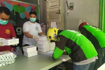 Pertamina bantu makan siang ojek daring yang terdampak ekonomi akibat COVID-19