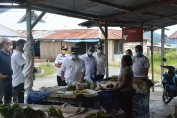 Bupati Poso ke Tentena, Sekda ke Dongi-Dongi tinjau pos COVID-19