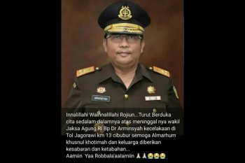 Wakil Jaksa Agung RI Arminsyah wafat karena kecelakaan di tol