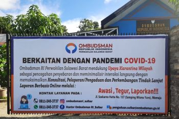 Ombudsman Sulbar dukung karantina wilayah cegah wabah COVID-19