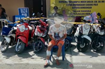 Polisi hadiahi timah panas di kaki pencuri motor beraksi 15 kali di Sulteng