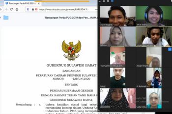 Penyuluh hukum Kemenkuham Sulbar tingkatkan kapasitas melalui telekonfrensi