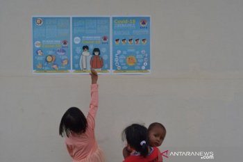 Sosialisasi COVID-19 kepada warga korban tsunami