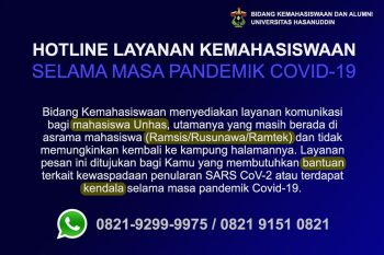 Unhas inisiasi layanan komunikasi bagi mahasiswa terkait COVID-19