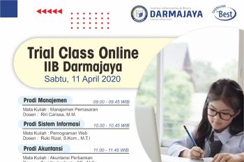 Kenalkan perkuliahan, IIB Darmajaya siapkan "trial class" online pelajar SMA/SMK