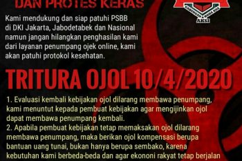 Komunitas ojol minta penyedia aplikasi aktifkan lagi fitur penumpang