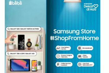 Blibli dan Samsung beri layanan belanja dari rumah