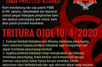 Tuntutan komunitas ojol DKI