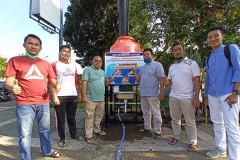 Disdik OKU siapkan tempat cuci tangan di Taman Kota Baturaja