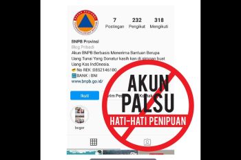 Awas Penipuan Mengatasnamakan BNPB galang dana COVID-19