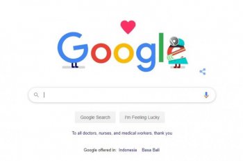 Ucapan terima kasih dari Google Doodle untuk para tenaga medis