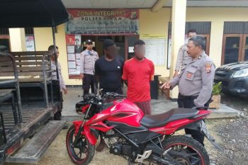 Curi motor polisi, pelaku ditangkap Tim Puma Polres Lotim saat dorong motor