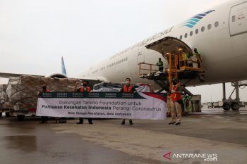 30 ton APD bantuan Tanoto Foundation tiba di Jakarta