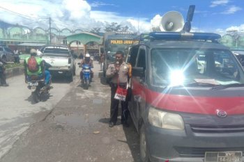 Polisi Jayawijaya imbau warga patuhi pemerintah cegah Corona
