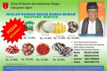 Agam layani penjualan pangan secara online saat pandemi COVID-19